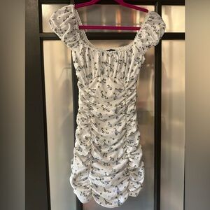 Urban Outfitters White Floral Mini Dress